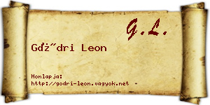 Gödri Leon névjegykártya